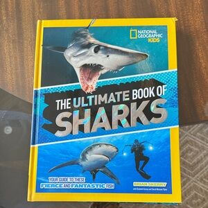 National Geographic Kids Ultimate Book of Sharks - Blue and Yellow